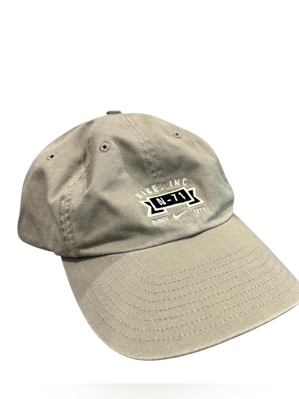 Vintage Nike center swoosh strap back hat green adult OSFA unisex 90s